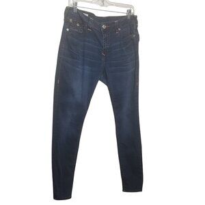 True Religion Women's Jennie Curvy Skinny Denim Jeans Sz 33